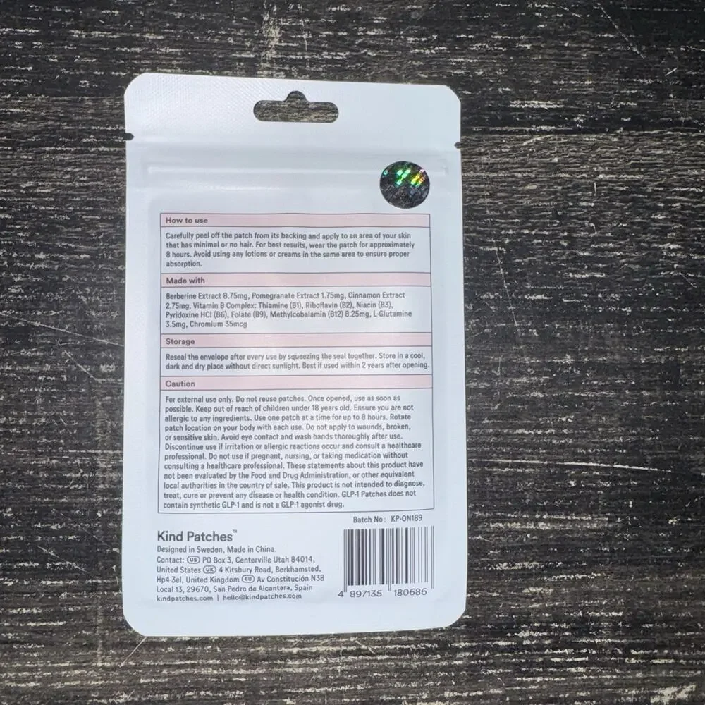 Kind Patches Berberine 30 Patches Metabolism Support